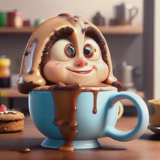 Gooey mocha mug cakes