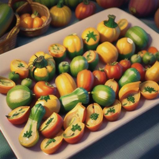 Crookneck Squash and Tomatoes