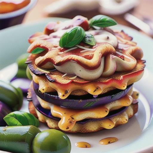 Crispy Eggplant Parmesan Stacks