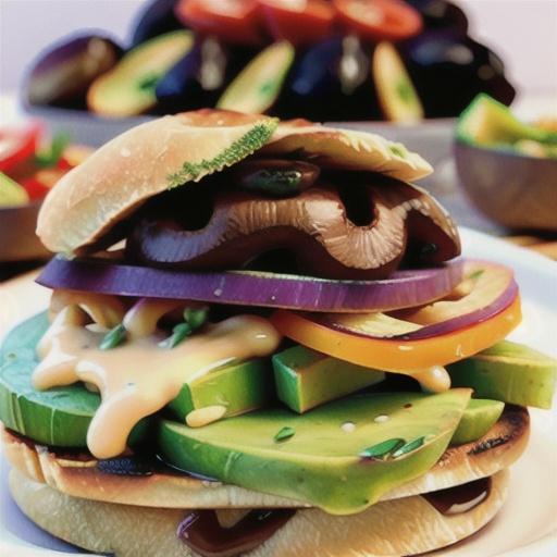 Roasted Portabella Mushroom and Avocado Open-Face Sandwiches