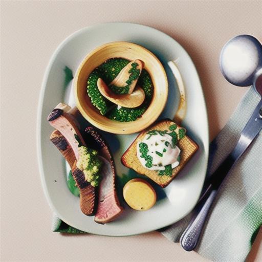 Pesto lamb chops with polenta fingers