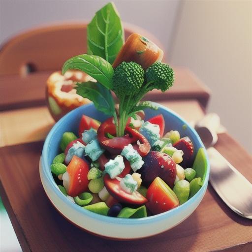 Sherried Greens with Fruit and Blue Cheese