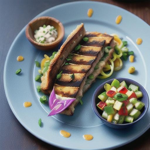 Baked lamb schnitzel with celeriac slaw