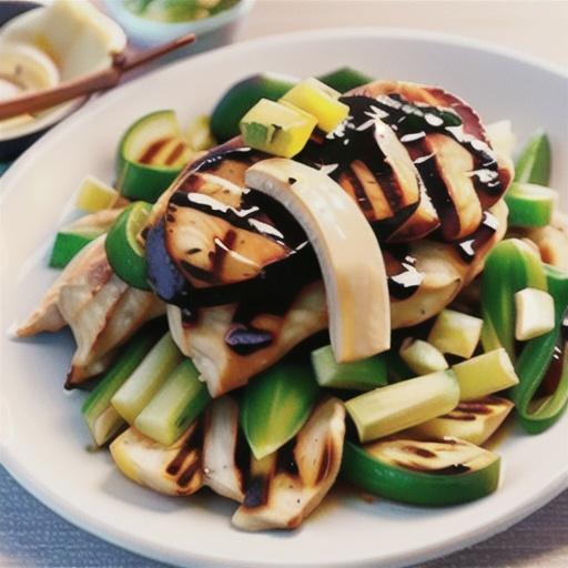 Chargrilled chicken breast with ginger