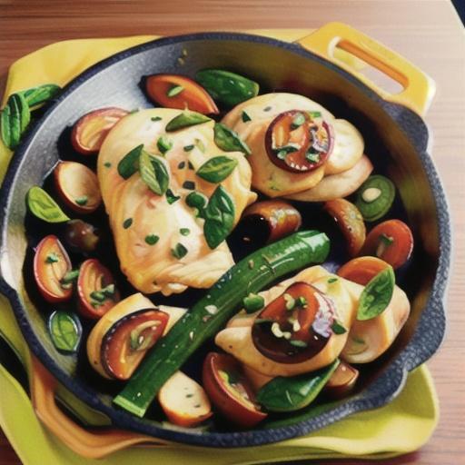 Spinach and Chicken Skillet