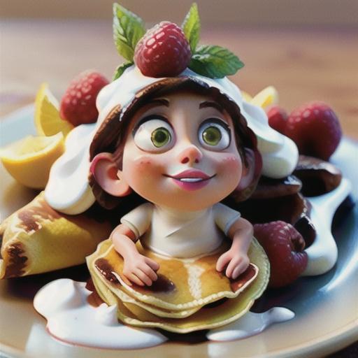 Meyer Lemon and Raspberry Crepes