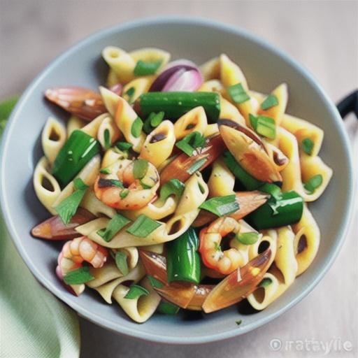 Garlic and lemon prawn pasta recipe