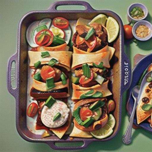 Pulled Pork Tomato Mole Enchiladas