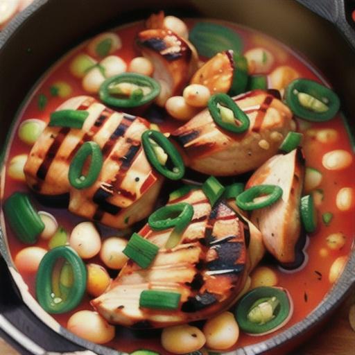 Grilled Chicken Hatch Chile Chili