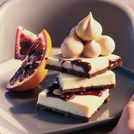 Blood Orange Cheesecake Bars