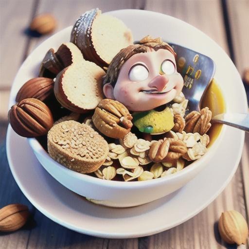 Honey and nut cluster muesli