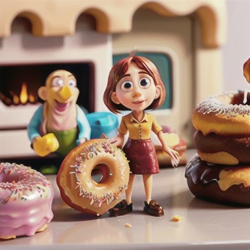 Glazed oven-baked raspberry doughnut bites