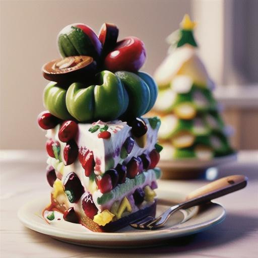 Cranberry ricotta torte (vegetarian)