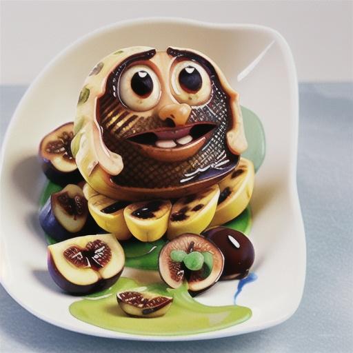 Honey grilled bananas and figs