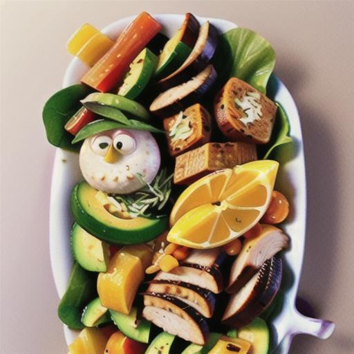 Winter Chicken Salad With Tangy Miso Dressing