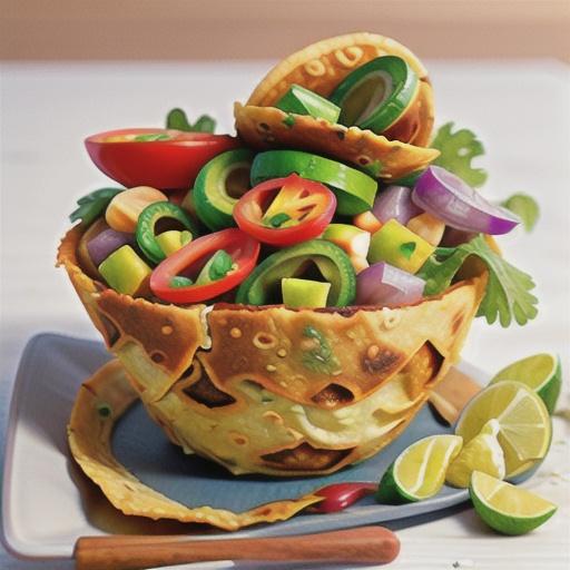 Crispy Basket Burritos (Baked Tortilla Bowls)