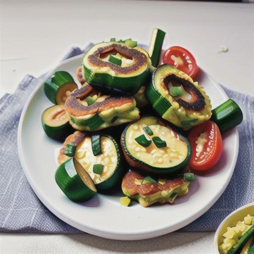 Vegan zucchini fritters recipe