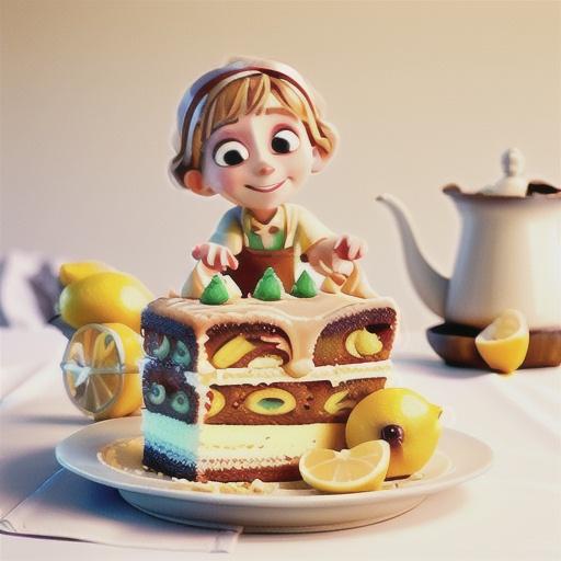 Lemon and almond cake