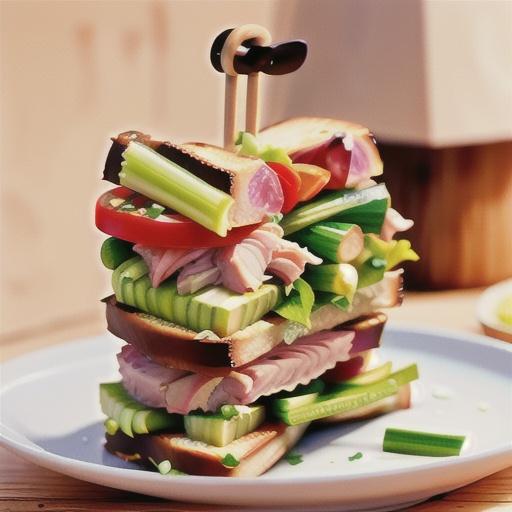 Tuna, celery & mayo sandwich