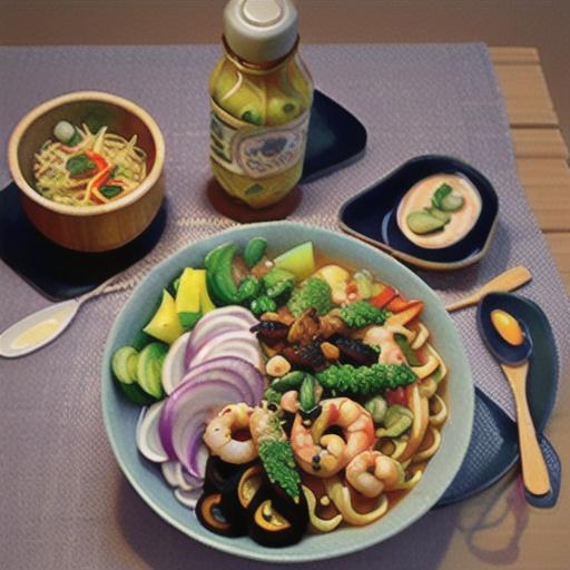 Filipino Pancit Bihon with Canton