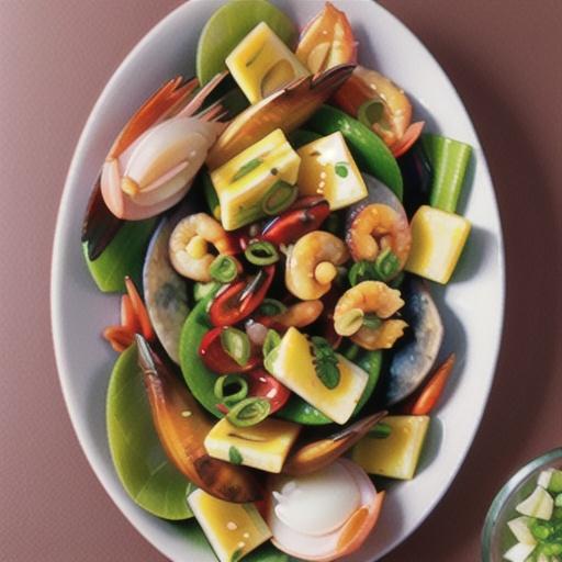 Thai seafood and glass noodle salad