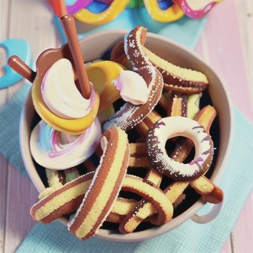 Fairy bread churros recipe