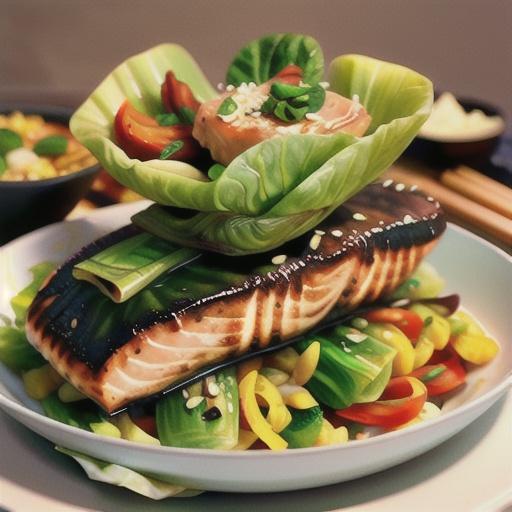 Miso-Glazed Salmon and Bok Choy