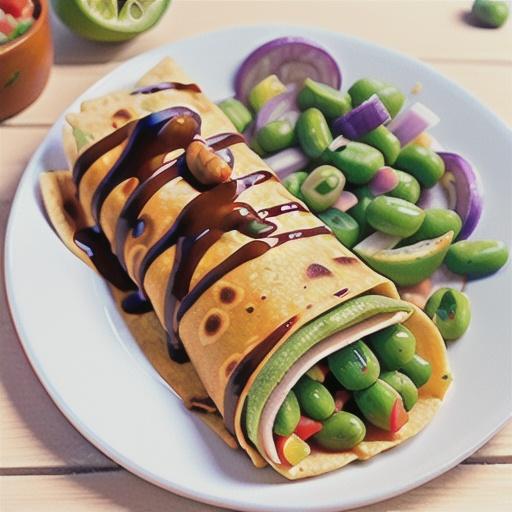 Mexican bean enchiladas