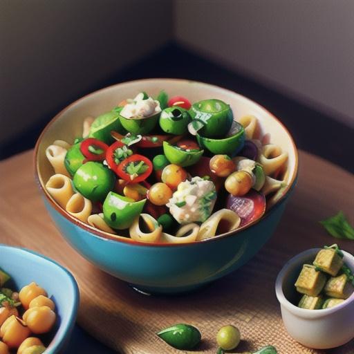 Chickpea-on-Chickpea Pasta Salad