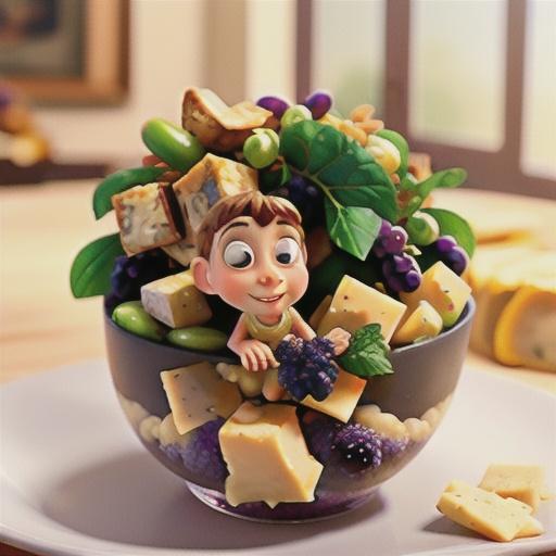 Elegant Cheese Grape Cluster