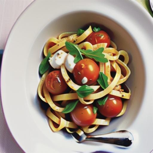 Roasted tomato, mascarpone & rocket linguine