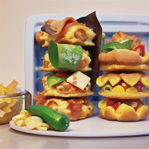 Cheesy vegie and bacon parcels