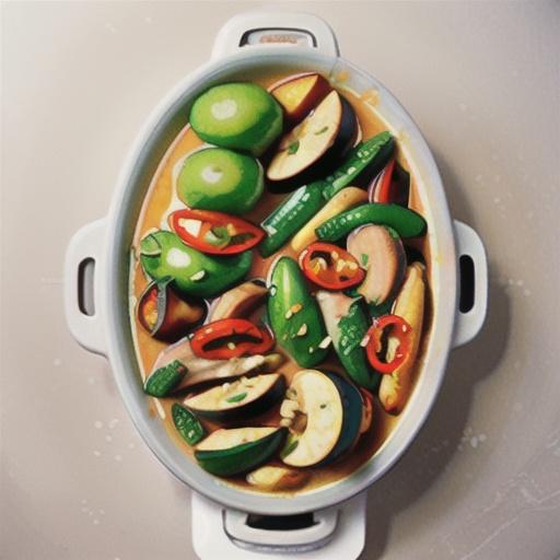 Slow cooker green chicken curry recipe