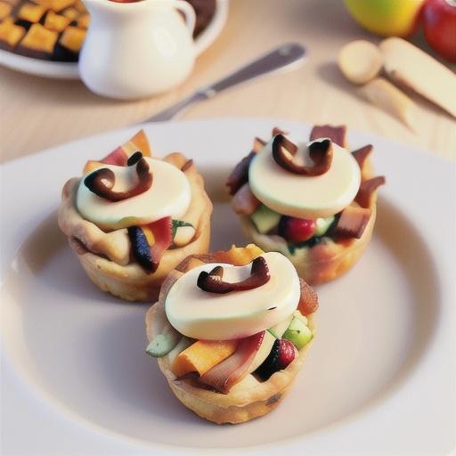Apple-Bacon Cheddar Mini Breakfast Pies