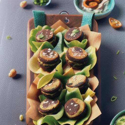 Vegan falafel fritters