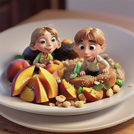 Brown Rice Pudding with Peaches