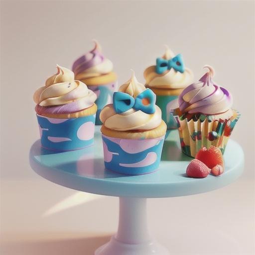 Pretty vanilla-bean cupcakes