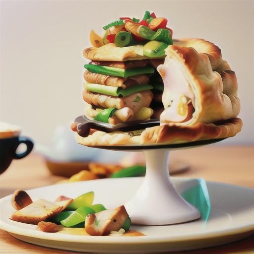 Chicken and green peppercorn pies