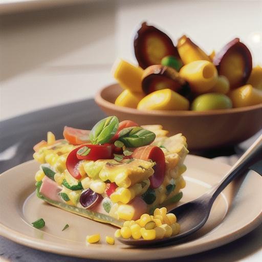 Ham and Corn Frittata