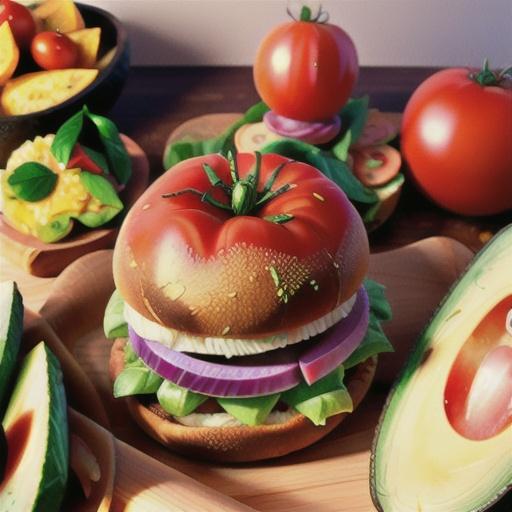 Tomato Avocado Sandwich