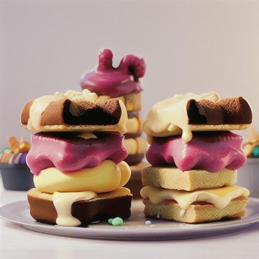 Hot cross bun and frozen custard sandwich