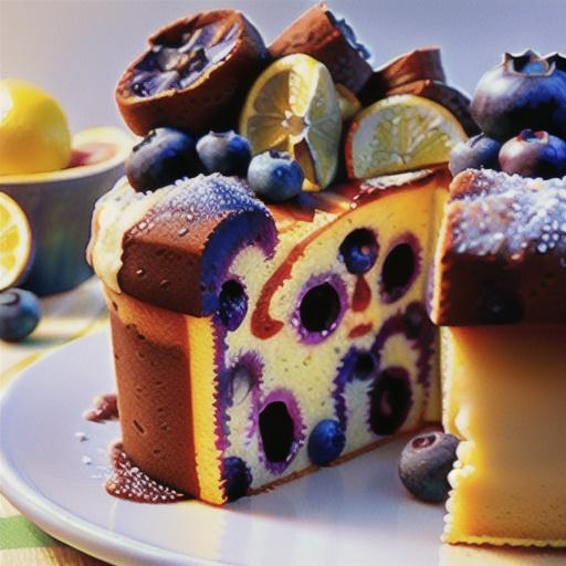 Blueberry-Lemon Pound Cake