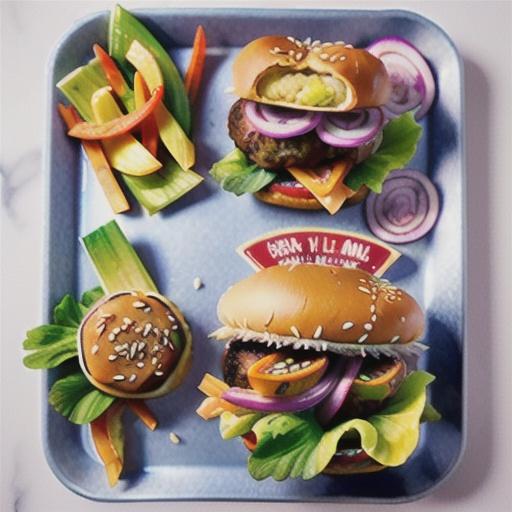 Vietnamese pork banh mi burgers recipe