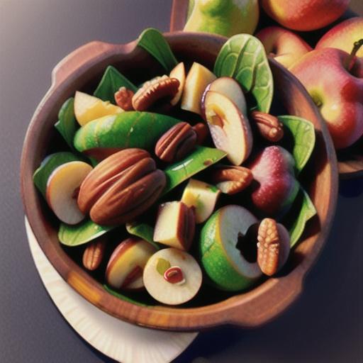 Cherry, Pear, and Pecan Salad