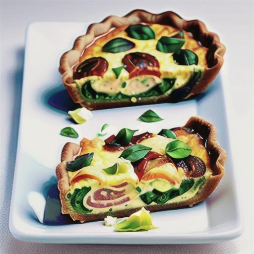 Silverbeet and ricotta quiche