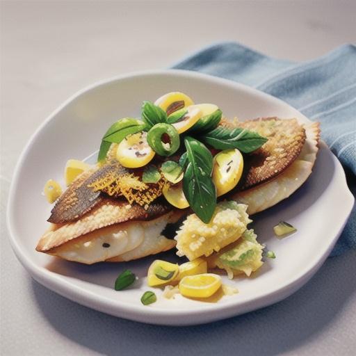 Baked Flounder with Panko and Parmesan