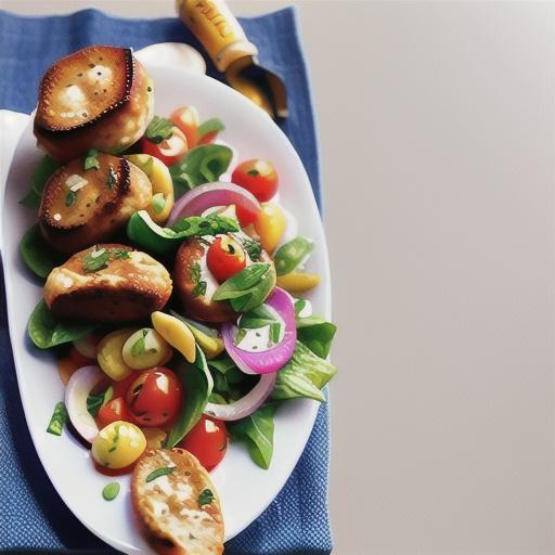 Beef keftedes with tzatziki & tomato salad