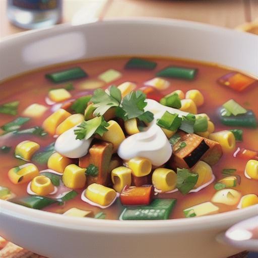 Chicken Tortilla Soup with Salsa