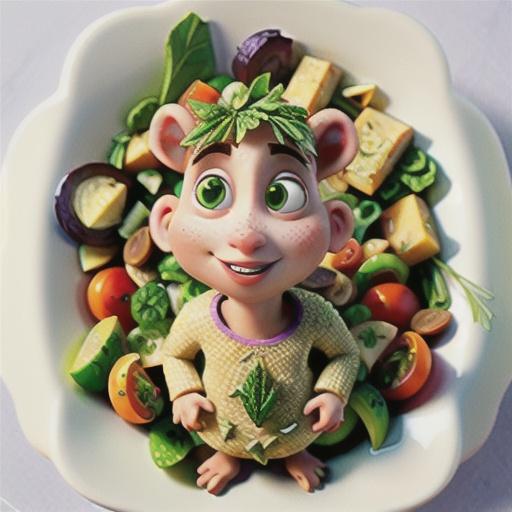 Lamb and freekeh salad