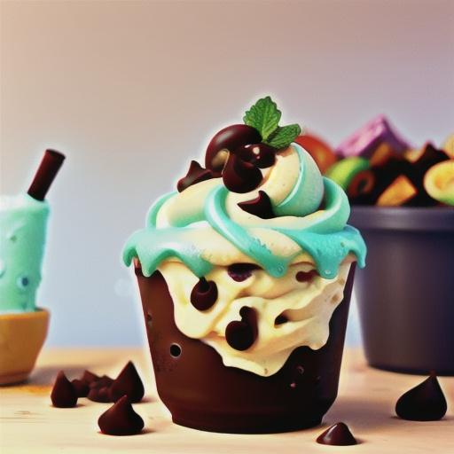 Chocolate Chip-Mint Vegan Nice Cream